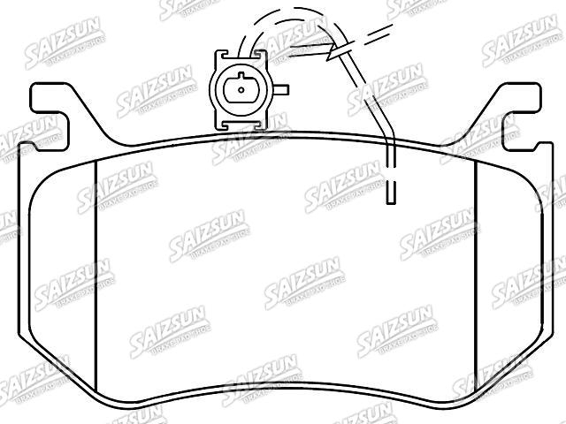 тормозная кладка Brake Pad Set:6830 9144AA