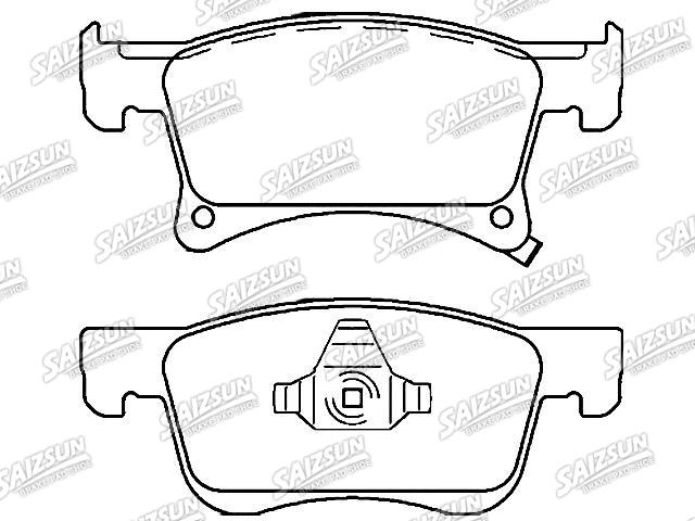 тормозная кладка Brake Pad Set:95517029