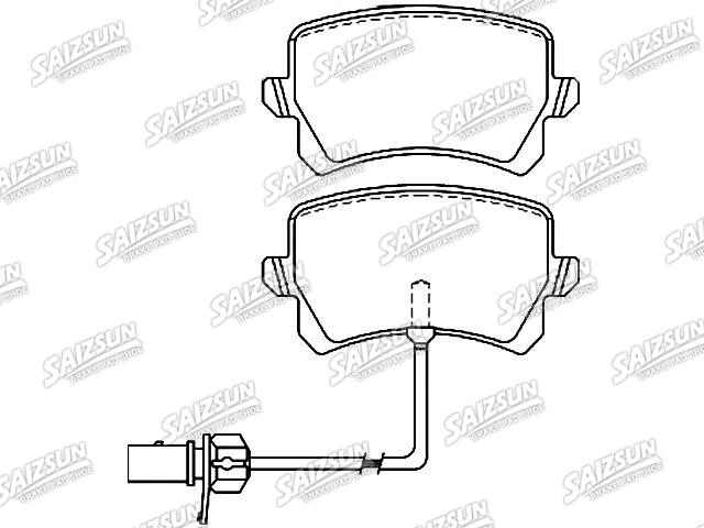 тормозная кладка Brake Pad Set:8U0 698 451 D