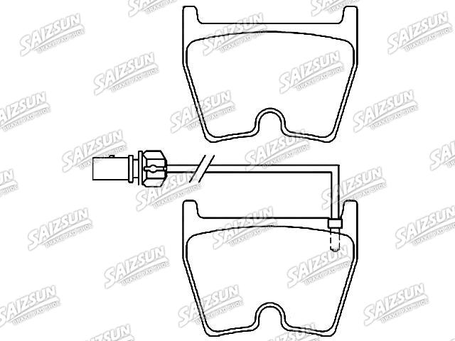 тормозная кладка Brake Pad Set:8T0 698 151 C