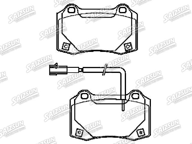 тормозная кладка Brake Pad Set:980156007