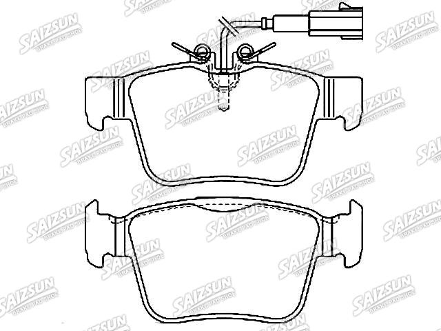 тормозная кладка Brake Pad Set:77367718