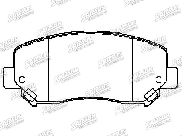 тормозная кладка Brake Pad Set:68225170AA