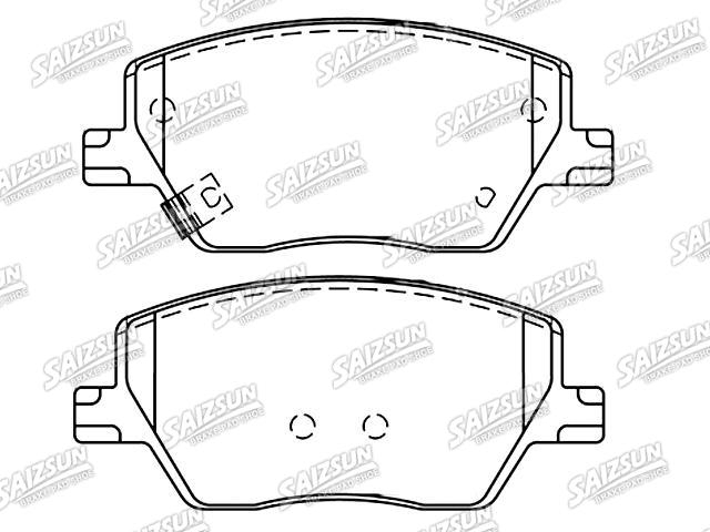 тормозная кладка Brake Pad Set:68329998AA