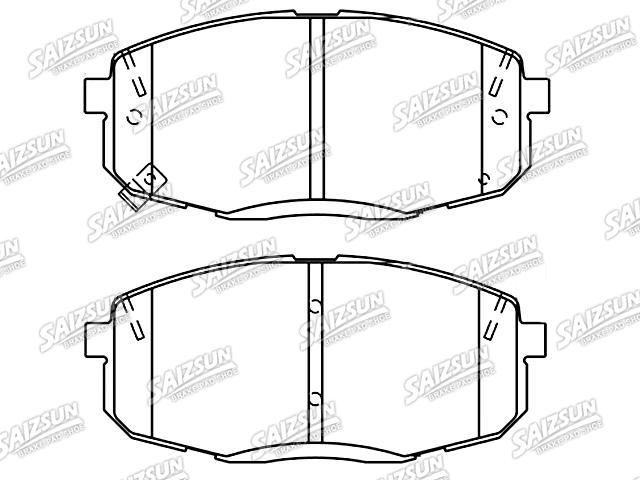 тормозная кладка Brake Pad Set:58101-B2A20