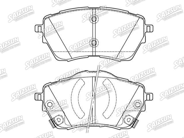 тормозная кладка Brake Pad Set:3510001CACS030