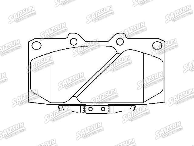 тормозная кладка Brake Pad Set:41060-74F90