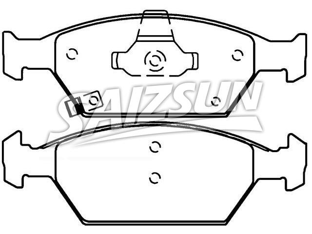тормозная кладка Brake Pad Set:45022-TJ0-M01