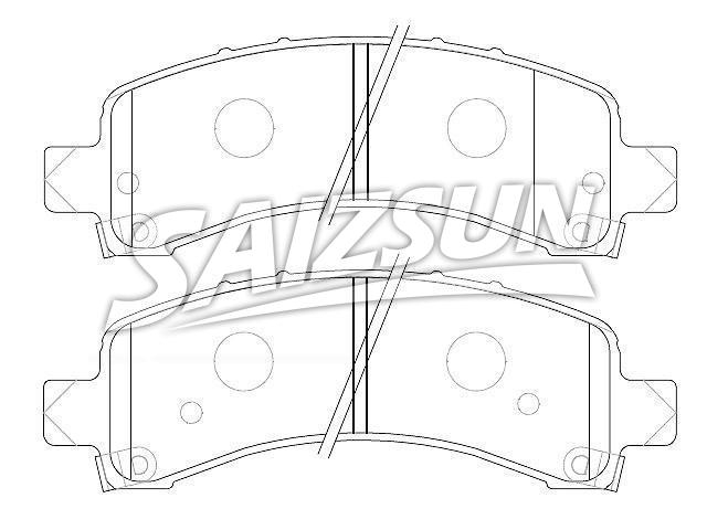 тормозная кладка Brake Pad Set:89027019