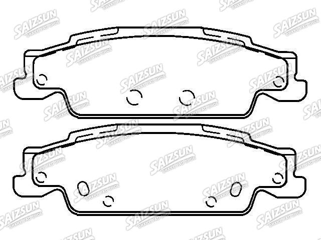 тормозная кладка Brake Pad Set:89060372