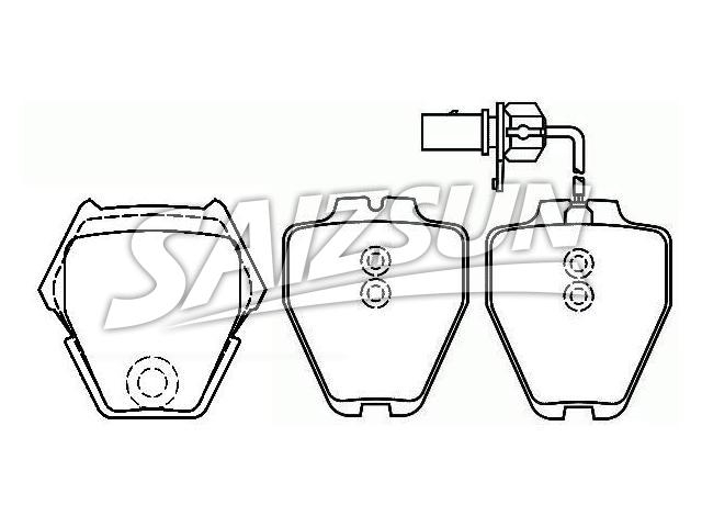 тормозная кладка Brake Pad Set:3D0 698 151 B