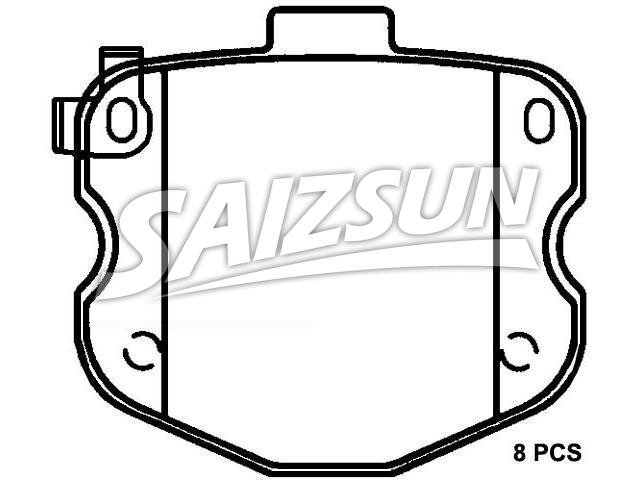 тормозная кладка Brake Pad Set:19153020