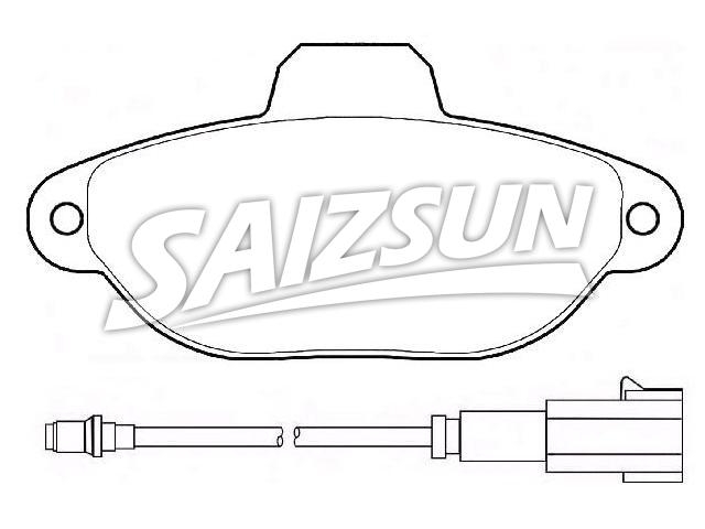тормозная кладка Brake Pad Set:77364635