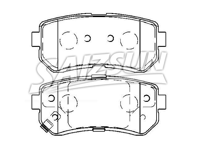 тормозная кладка Brake Pad Set:58302-1JA30