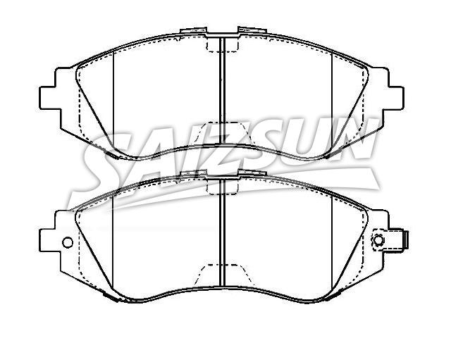тормозная кладка Brake Pad Set:96253367