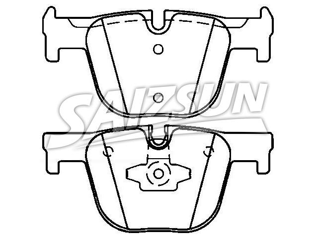 тормозная кладка Brake Pad Set:34 21 6 850 570