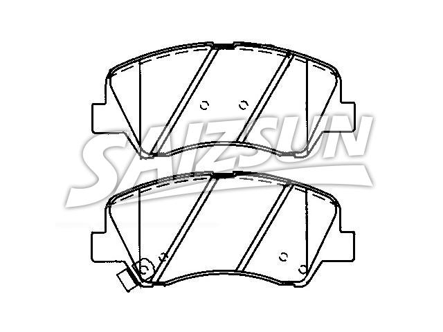 тормозная кладка Brake Pad Set:58101-1WA00