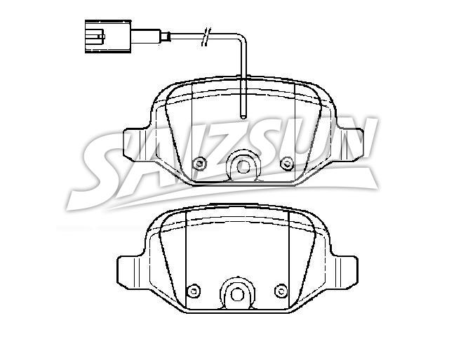 тормозная кладка Brake Pad Set:77365754