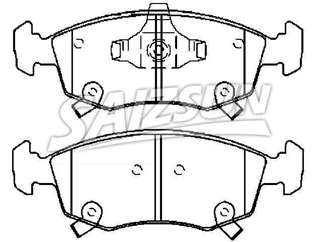 тормозная кладка Brake Pad Set:68174157AA