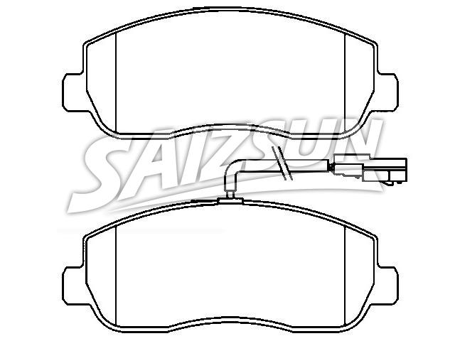 тормозная кладка Brake Pad Set:93167551