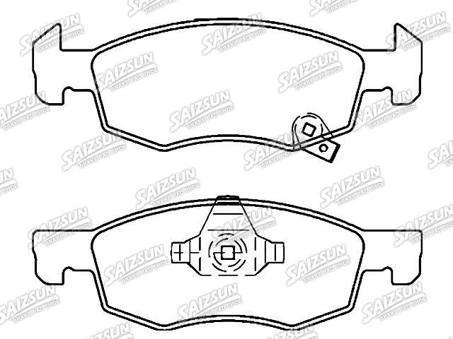 тормозная кладка Brake Pad Set:95517028