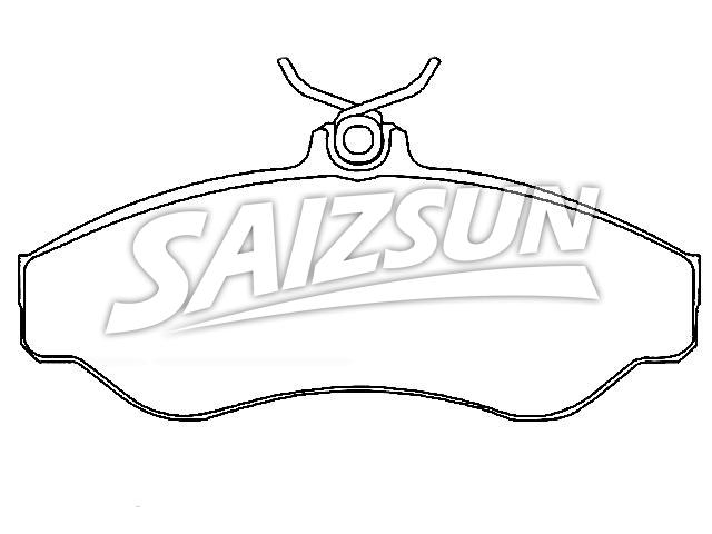 тормозная кладка Brake Pad Set:93236571