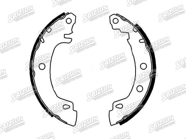 刹车蹄片 Brake Shoe Set:77 01 204 836