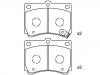 тормозная кладка Brake Pad Set:F1CZ-2001B