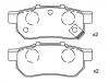 тормозная кладка Brake Pad Set:43022-SAA-E50