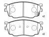 тормозная кладка Brake Pad Set:CBY3-33-23Z