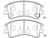 тормозная кладка Brake Pad Set:G2YS-33-23Z